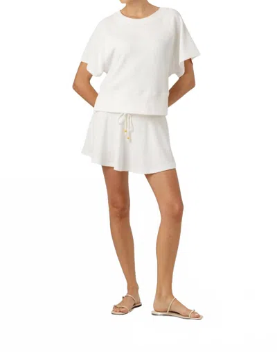 Sundays Cherie Mini Skirt In Coconut Milk In White