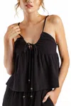 Sundays Clara Cami Top In Black In Black