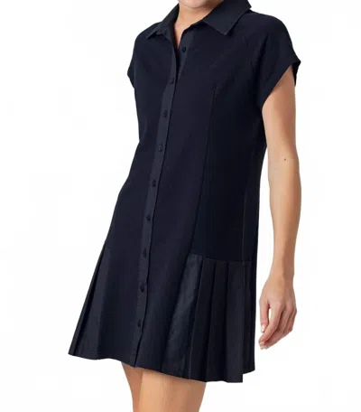 Sundays Clio Dress In Black In Blue