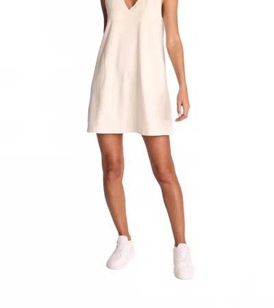 Sundays Colson Mini T-shirt Dress With Pockets In Birch In Neutral