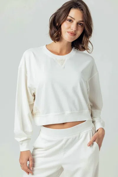 Sundays Coralie Sweatshirt In Coconut Milk In White