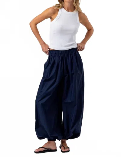 Sundays Cotton Poplin Elisse Pant In Navy In Blue