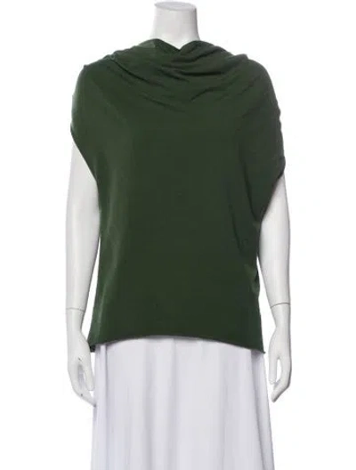 Pre-owned Sundays Cowl Neck Sleeveless Top In Green