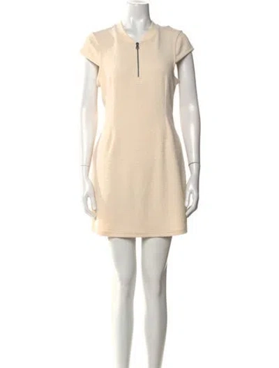 Pre-owned Sundays Crew Neck Mini Dress In Neutral