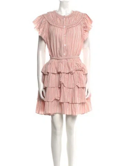 Pre-owned Sundays Crew Neck Mini Dress In Pink