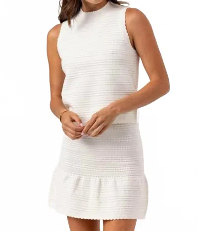 Sundays Crewe Tank Top In Cloud In White