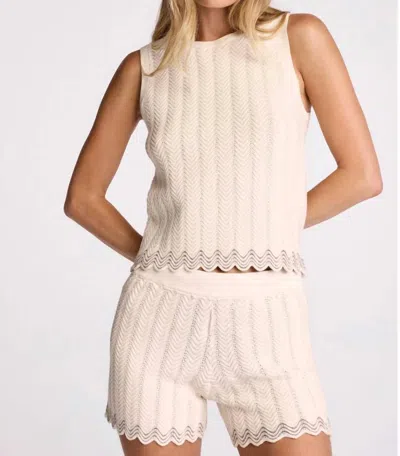 Sundays Crewe Tank Top In Cream In Neutral