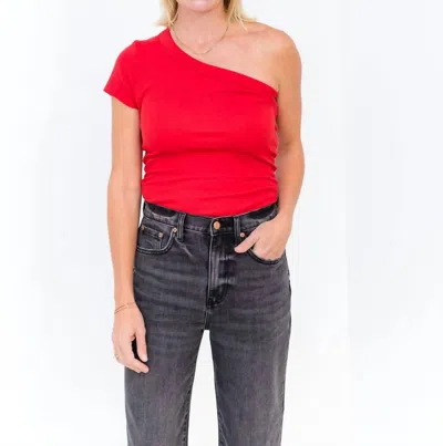 Sundays Delta Tee In Salsa In Red