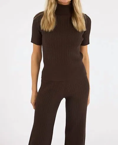 Sundays Dione Sweater In Chocolate Brown In Multi