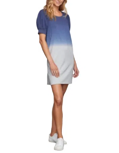 Sundays Dora Dress In Navy Dip Dye In Multi