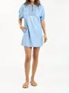 Sundays Echo Dress In Dusty Blue In Multi