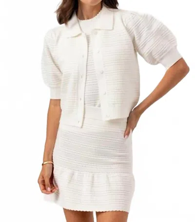Sundays Elia Cardigan In Cloud In White