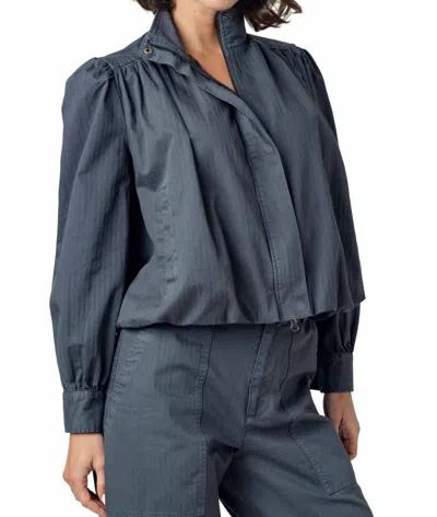 Sundays Elodie Cropped Jacket In Urban Green In Gray