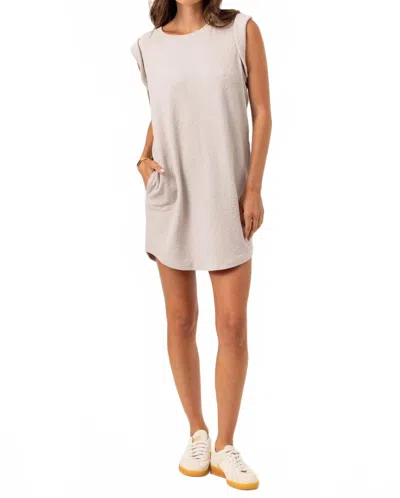 Sundays Elska Mini Dress In Tan In Gray