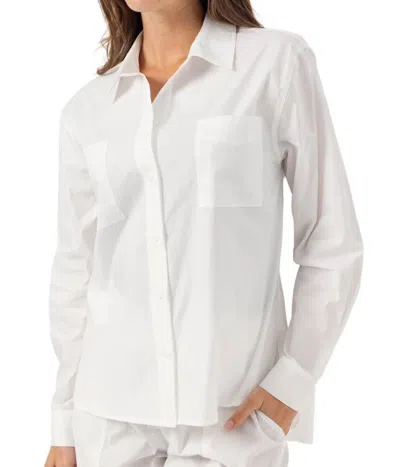 Sundays Emmie Button Down Shirt In White