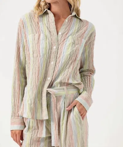 Sundays Emmie Shirt In Multi In Beige