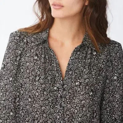 Sundays Estelle Top In Black Bloom In Silver