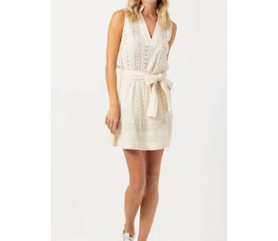 Sundays Eyelet Bryn Dress In Natural In White