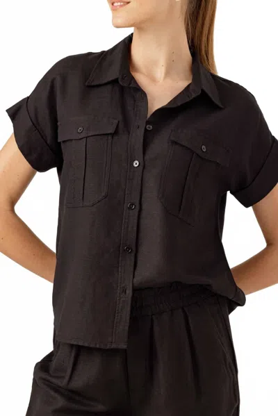 Sundays Fille Shirt In Black In Brown