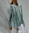 Sundays Floral Alfie Shirt In Blue