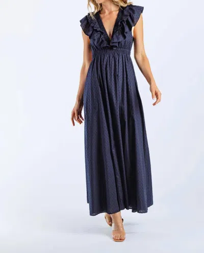Sundays Florence Dress In Navy In Blue