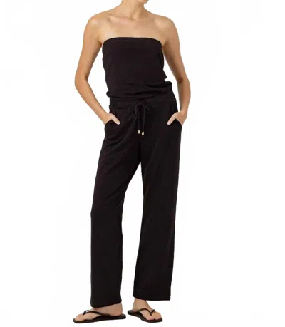 Sundays Francine Strapless Jumpsuit In Black