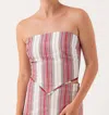 Sundays Gina Classic Bandana Top In Sunshine Stripe In Multi