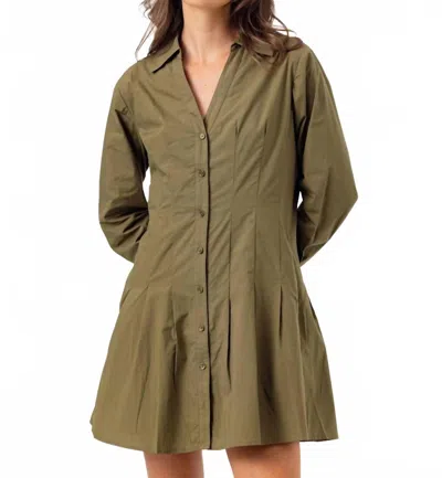 Sundays Greer Dress In Moss In Green
