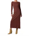 Sundays Hadley Dress In Burgundy In Brown