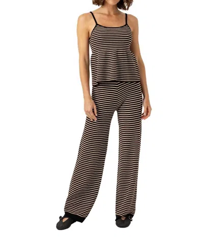 Sundays Hallie Stripe Pul-on Pants In Umber In Multi