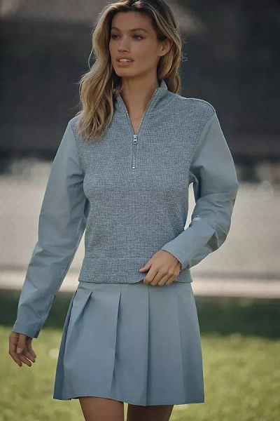 Sundays Hunter Long-sleeve Mini Dress In Blue