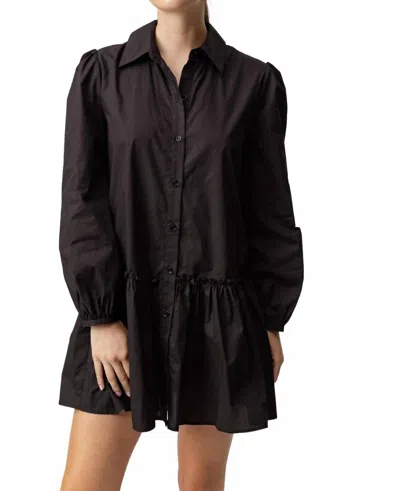 Sundays Imogen Mini Dress In Black In Brown