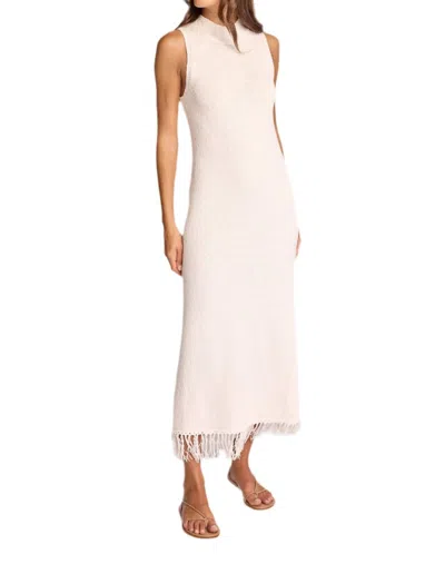 Sundays India Knit Midi Dress In Cream In White