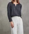 Sundays Indianna Blouse In Black Shadow In Black