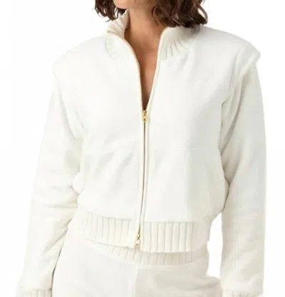 Sundays Issey Cropped Jacket In Coconut Milk In White