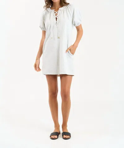 Sundays Jace Dress In Heathered Grey In White