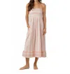Sundays Jade Midi Dress In Strawberry Stripe In Multi