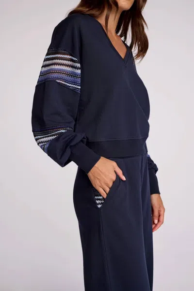 Sundays Jayden Pullover In Navy In Blue