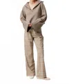 Sundays Jemma Half Zip Sweater In Stone Grey In Brown
