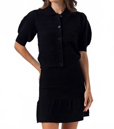 Sundays Josephine Mini Skirt In Black