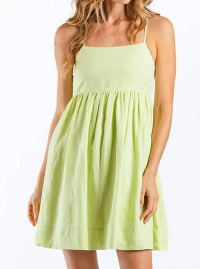 Sundays Kacey Dress In Lime In Green