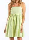 Sundays Kacey Dress In Lime In Green