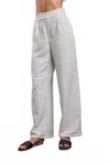 Sundays Kayden Pant In Windowpane Bouc In Gray