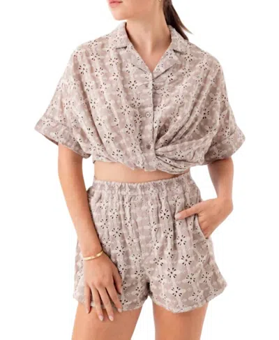Sundays Korey Shirt In Stone In White