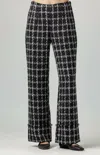 Sundays Laine Tweed Pants In Frosted Window In Black