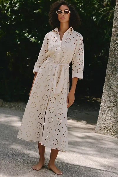 Sundays Laurel Linen Dress In White