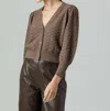 Sundays Lavinia Cardigan In Carob In Brown