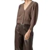 Sundays Lavinia Cardigan In Carob In Brown