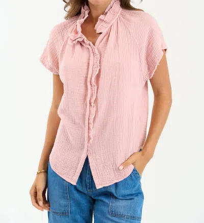 Sundays Leah Shirt In Mellow Rose In Pink