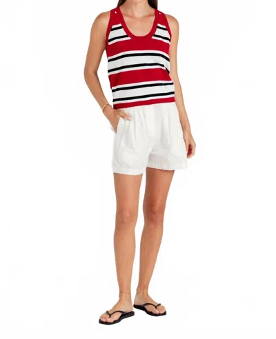 Sundays Lee Tank In Americana Knit In Transparent